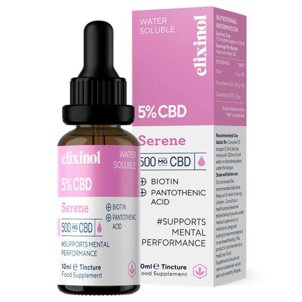 Elixinol Serene Wasserlösliches 5% CBD Öl